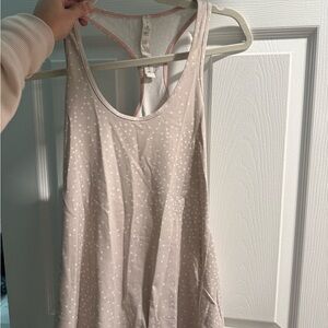 Lululemon Athletica Pink Polka Dot Tank Top
